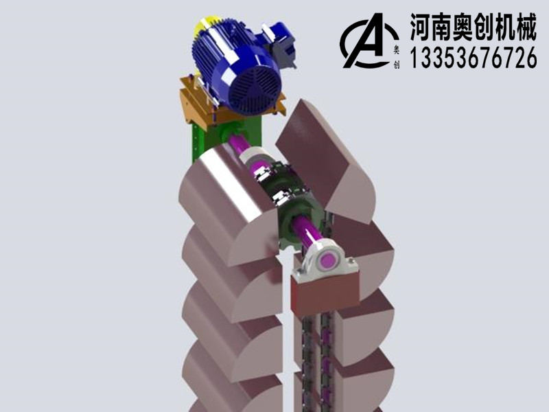 垂直斗式提升機模型3D圖紙 垂直斗式提升機模型3D圖紙