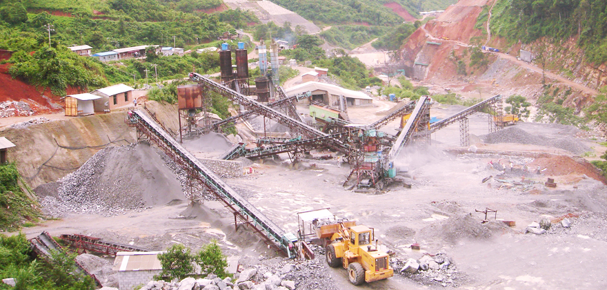 銅礦石生產線現場展示